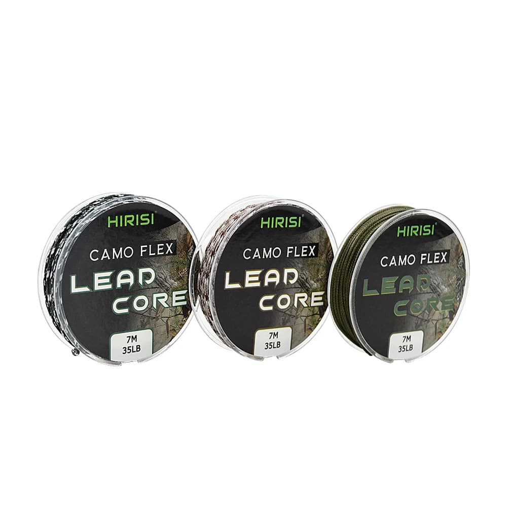 Leadcore carp fishing 35LB 7m pour confection de hair rigs 3 couleurs tressé plombé équipement carpe