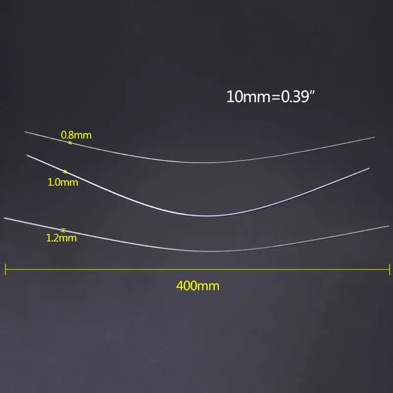Tubes flotteurs queue DIY 10 pièces lot diamètres 0.8 à 1.2mm pour montages personnalisés pêche fine