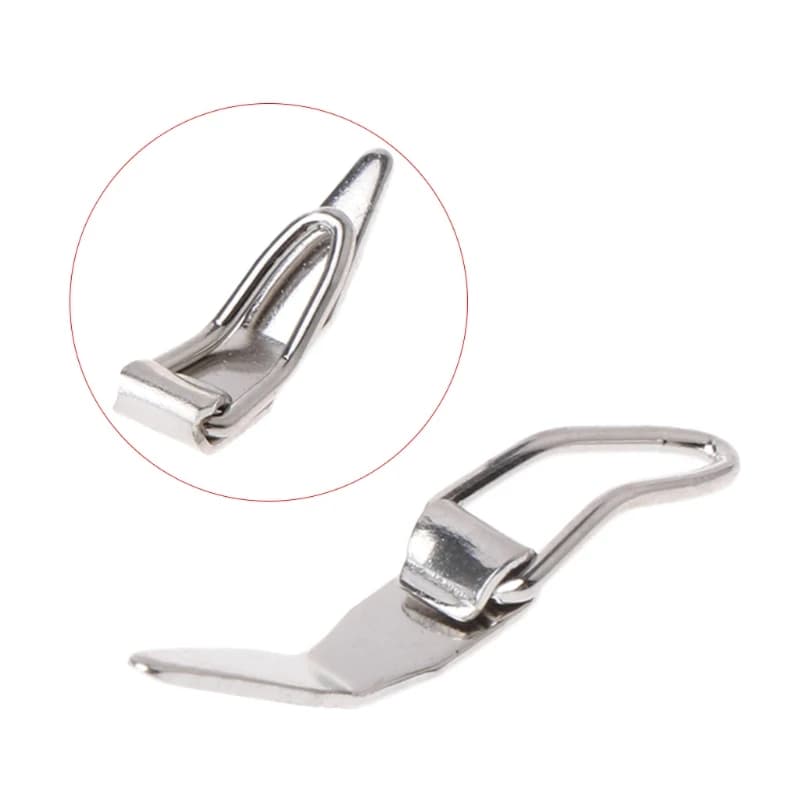 Porte-hameçon pliant inox pour canne à pêche - accessoire rangement appâts et hameçons