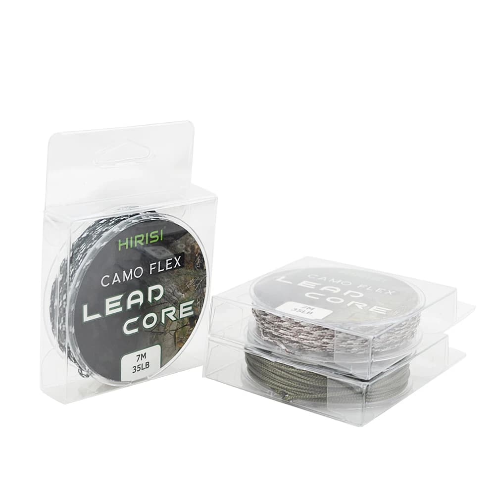 Leadcore carp fishing 35LB 7m pour confection de hair rigs 3 couleurs tressé plombé équipement carpe