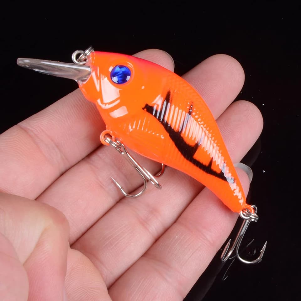 Leurre Hard VIB 7.5cm 10.2g - Crankbait coulant avec hameçons triples pour pêche carnassier