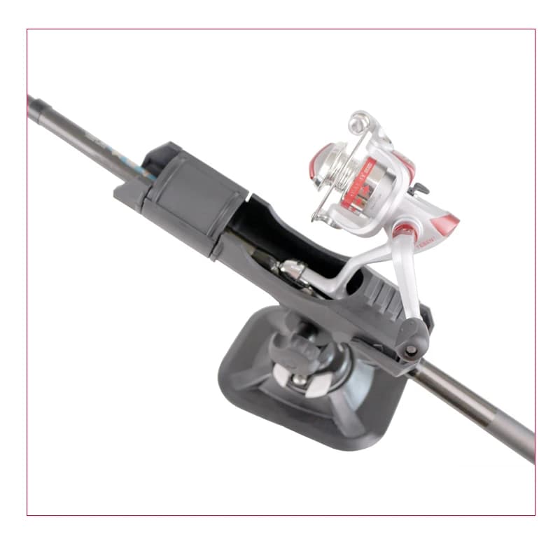 Support de canne à pêche A09016 pour bateau gonflable - Fixation universelle pour raft et kayak