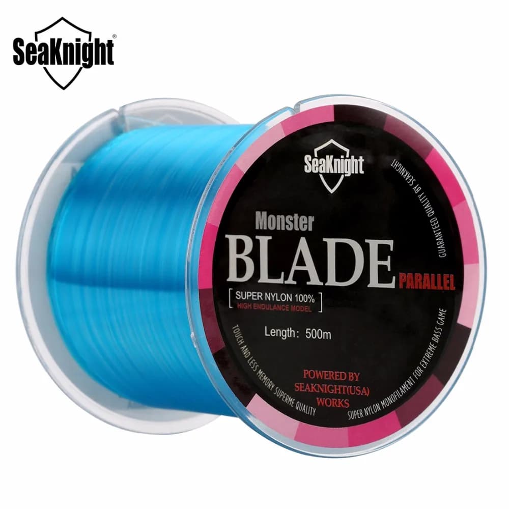 Ligne monofilament SeaKnight Blade 500m nylon japonais 2-35LB - Matériau premium pour pêche à la carpe et pêche en mer