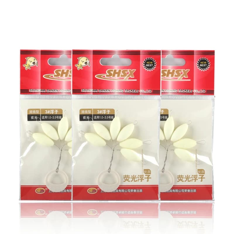 5 packs flotteurs lumineux 7 étoiles A136 pêche de nuit - flotteurs lumineux 000#-5# pour vision nocturne