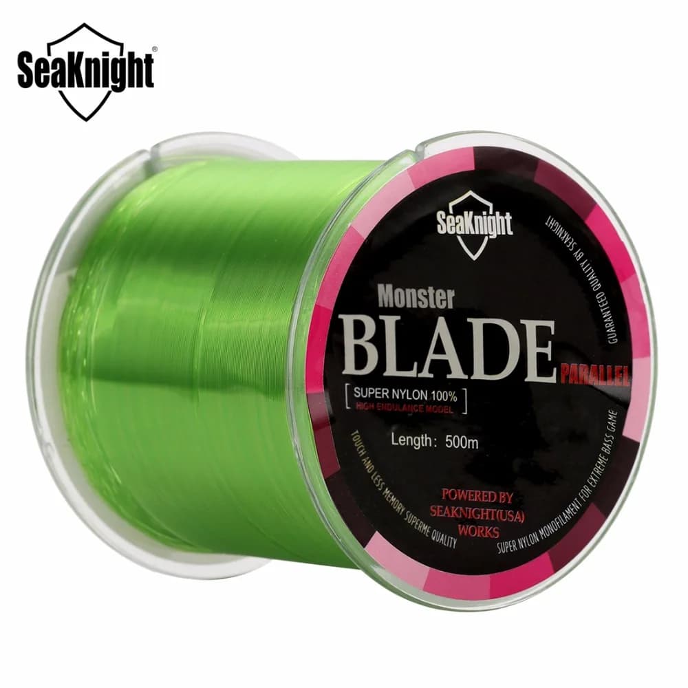 Ligne monofilament SeaKnight Blade 500m nylon japonais 2-35LB - Matériau premium pour pêche à la carpe et pêche en mer