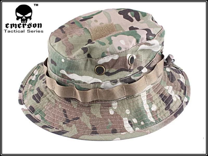 Chapeau tactique EMERSON boonie anti-rayures pour pêche camouflage MC