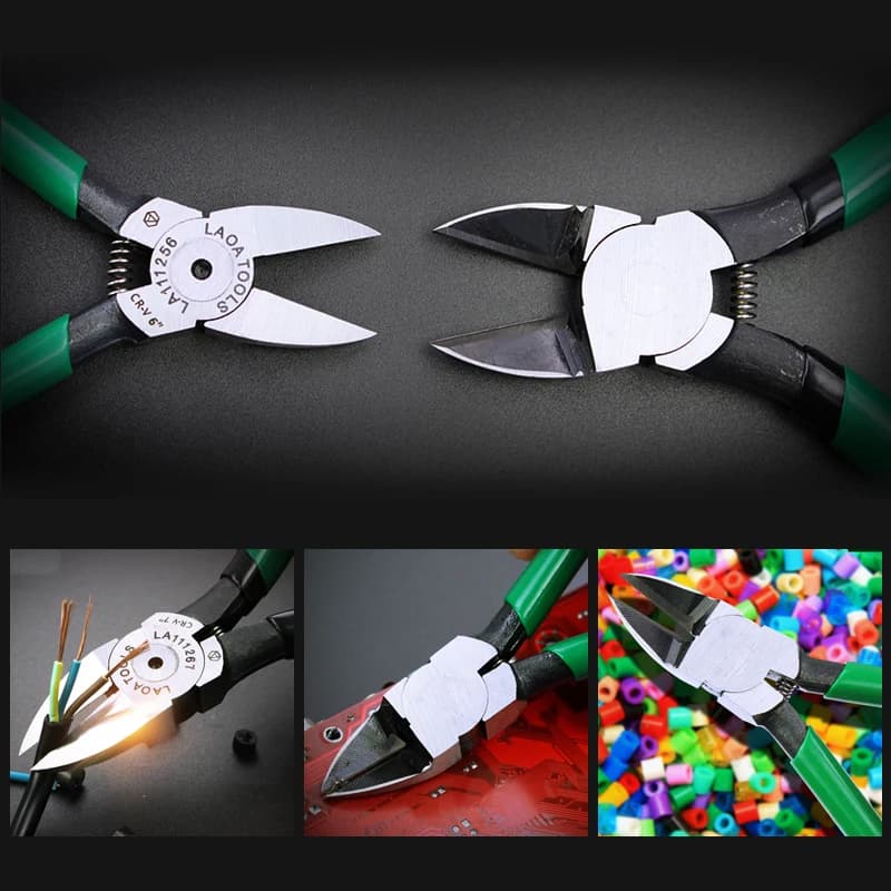 Pince coupante diagonale LAOA pour pêche - Ciseaux à câble 4.5-7 pouces pour fil de pêche et bijoux