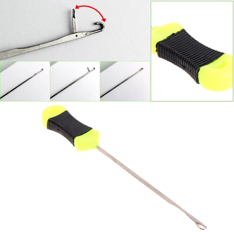 Aiguille à boilies pour montage hair rig pêche à la carpe avec chargement d'appâts facile