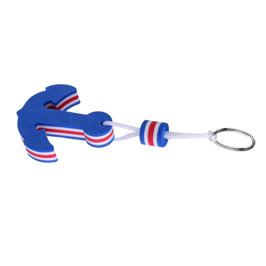 Porte-clés flottant ancre bleu pour bateau de pêche - Accessoire de remplacement flottable et sécurisé
