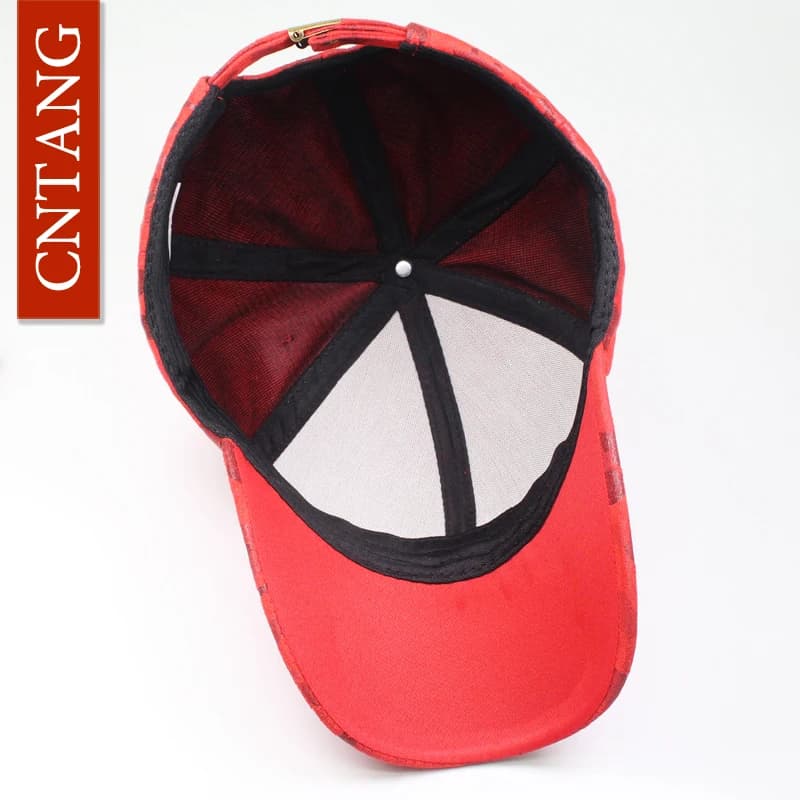 Casquette baseball camouflage cuir suédé pour pêche discrète printemps homme femme