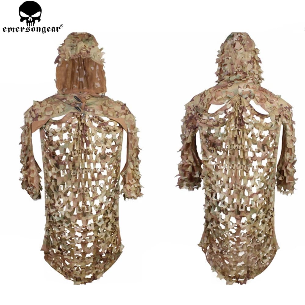 Ghillie Suit Léger Emersongear EM6975 - Tenue Secrète Chasse Pêche Camouflage Sniper