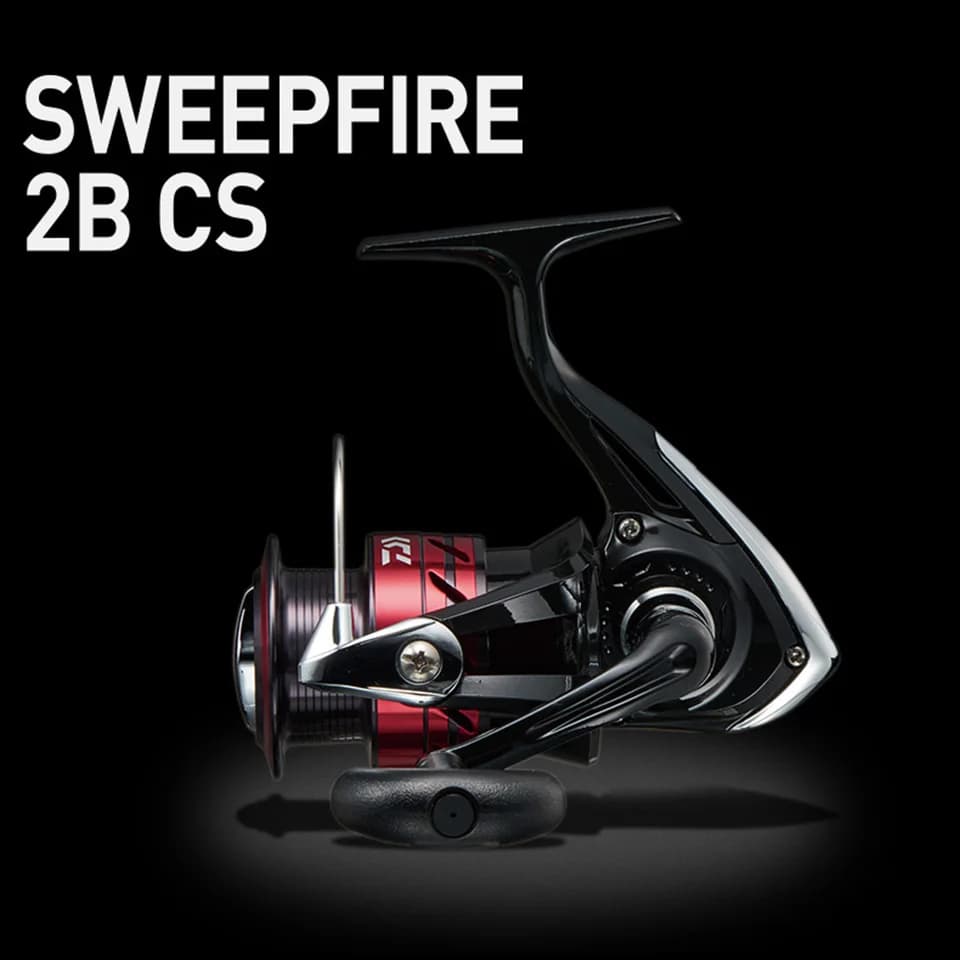 Moulinet DAIWA SWEEPFIRE CS spinning 1500-5000 ABS avec spool métal et drague 2-8kg pour pêche sportive