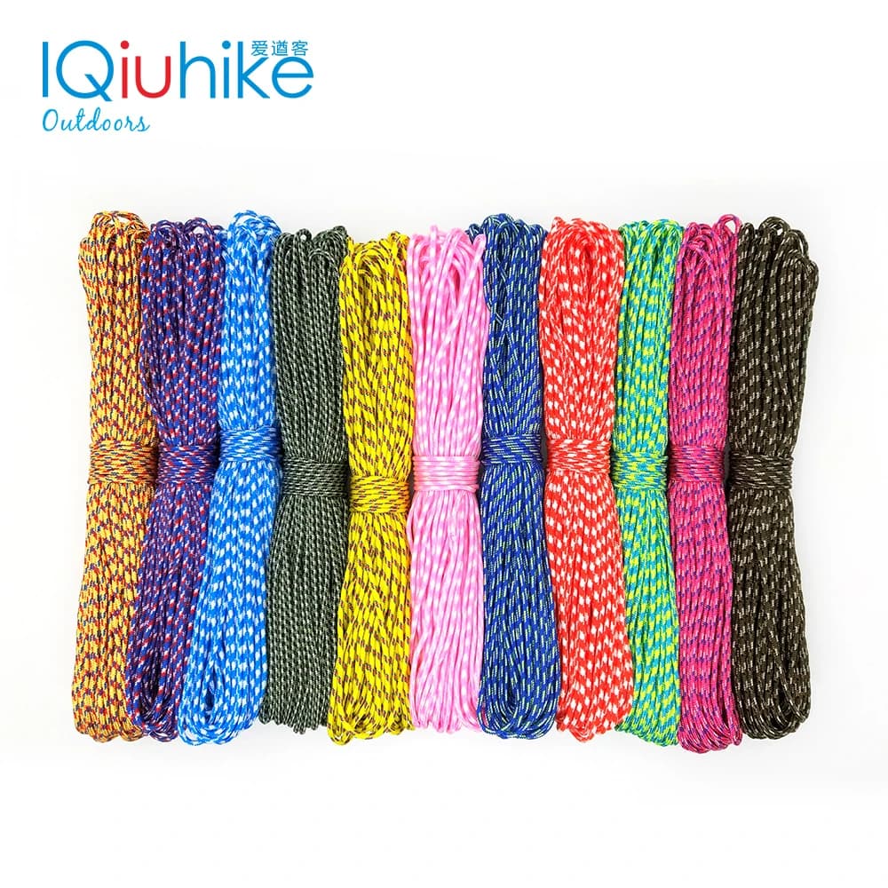 Paracord 100 couleurs 31m pour pêche survie camping - Corde parachute 2mm multifonction