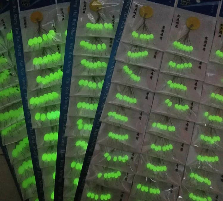 30 pièces flotteurs luminescents ovale mini pêche espace haricots J303, fixation facile comme un stop float