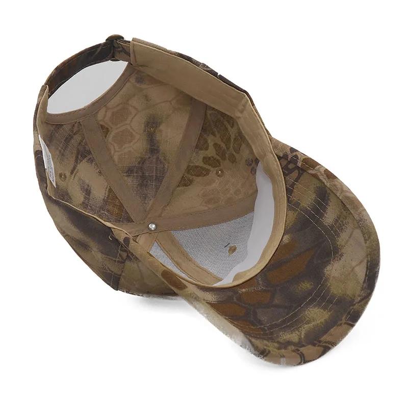 Casquette snapback camouflage jungle vintage unisex pêche outdoor ajustable