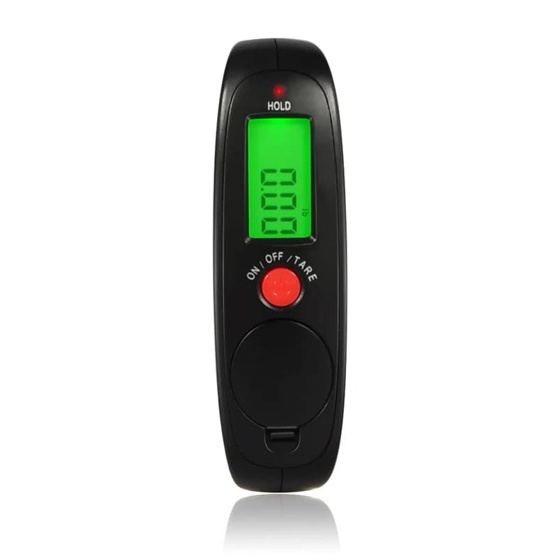 Balance digitale portative HPff 50kg/10g avec écran LCD rétroéclairé - pêche, bagages, crochet
