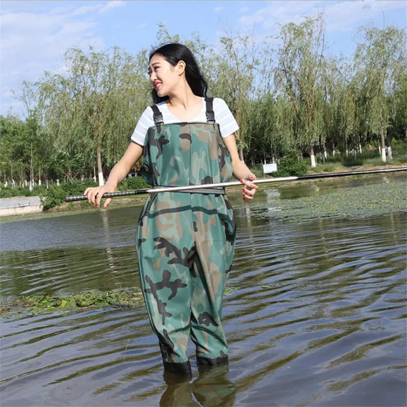 Bottes pêche camouflage imperméables - Waders pêche respirants - Pantalons pêche combinaisons wading