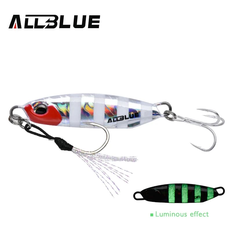 Leurre métallique ALLBLUE DRAGER 15G 30G pour bar et pêche en mer depuis le bord