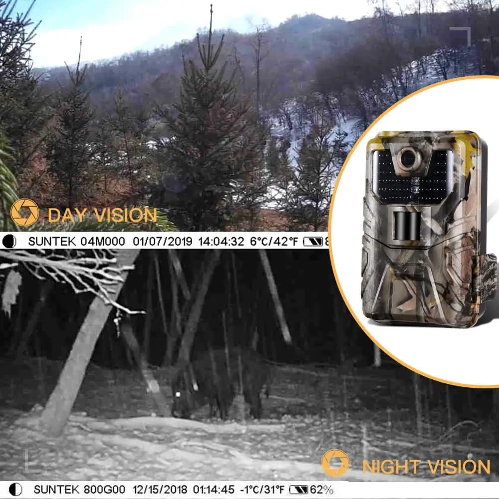 Caméra de chasse HC900A 36MP 2.7K sans fil vision nocturne 940nm pour surveillance faune et pêche