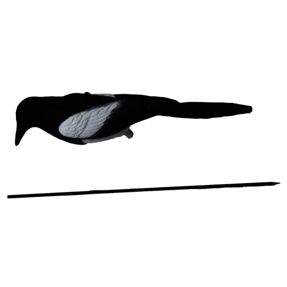 2 pièces leurres pies flockés taille réelle pour piège Larsen - Accessoire chasse et jardin