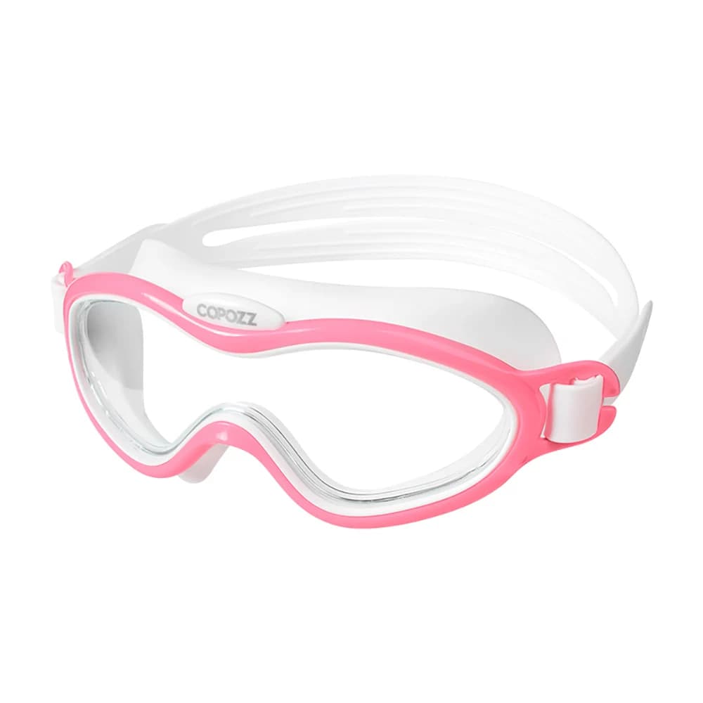 Lunettes de natation enfant et ado grand cadre anti-buée étanches unisexe piscine