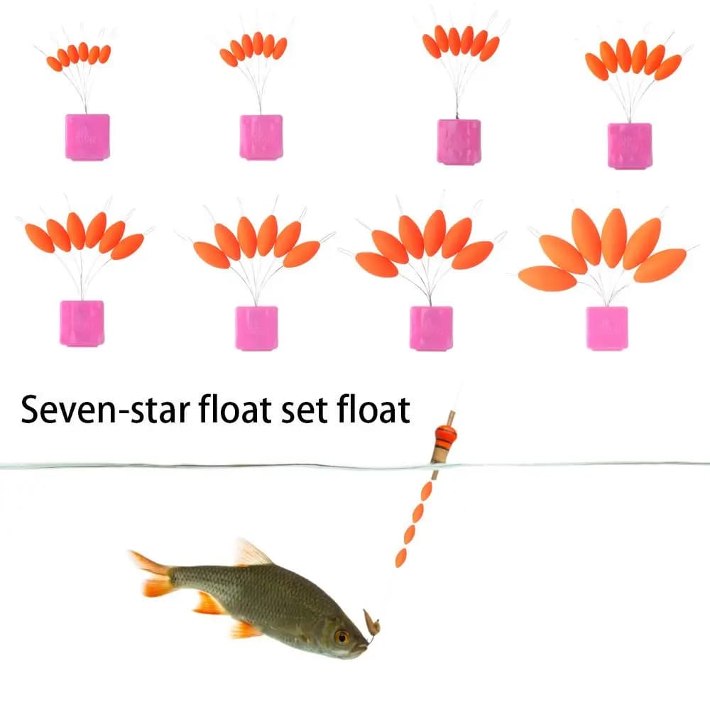 Flotteur pêche olive professionnel durable Crucian Carp Line Group - 7 flotteurs pour carpe