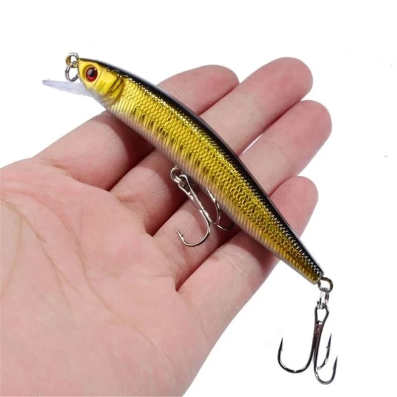 Leurre minnow flottant 8.2g 10cm pour pêche au brochet et à la carpe - leurre dur crankbait