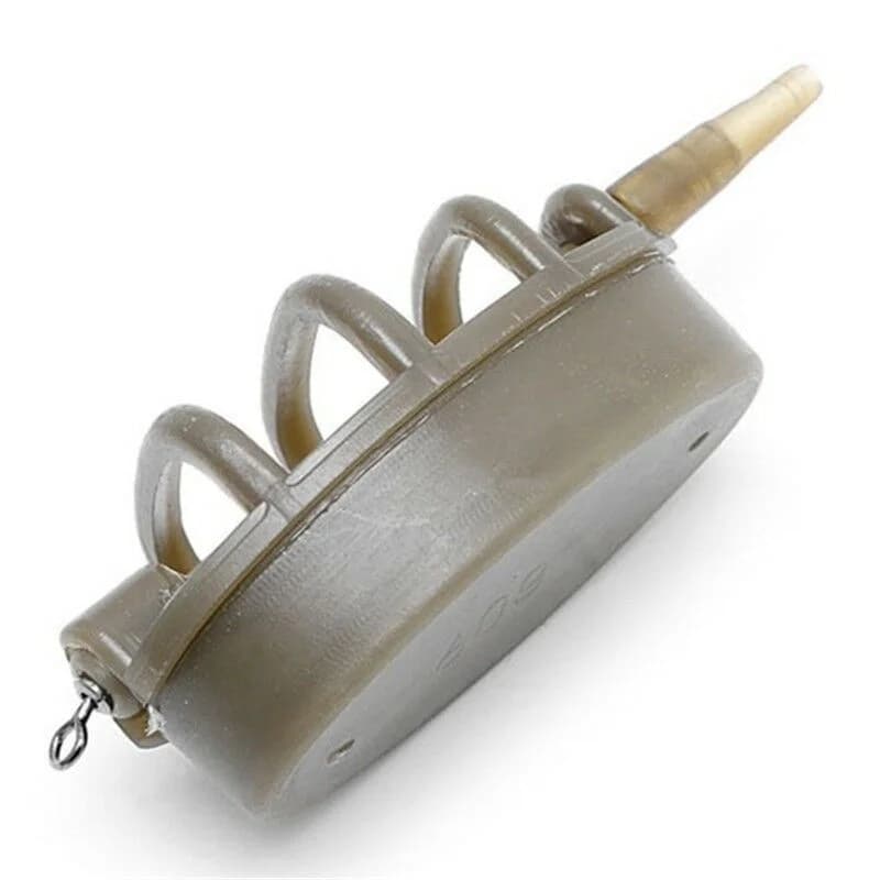 Moule à feeder inline FLYSAND - Kit de 4 feeders pour pêche à la carpe avec porte-amorce intégré