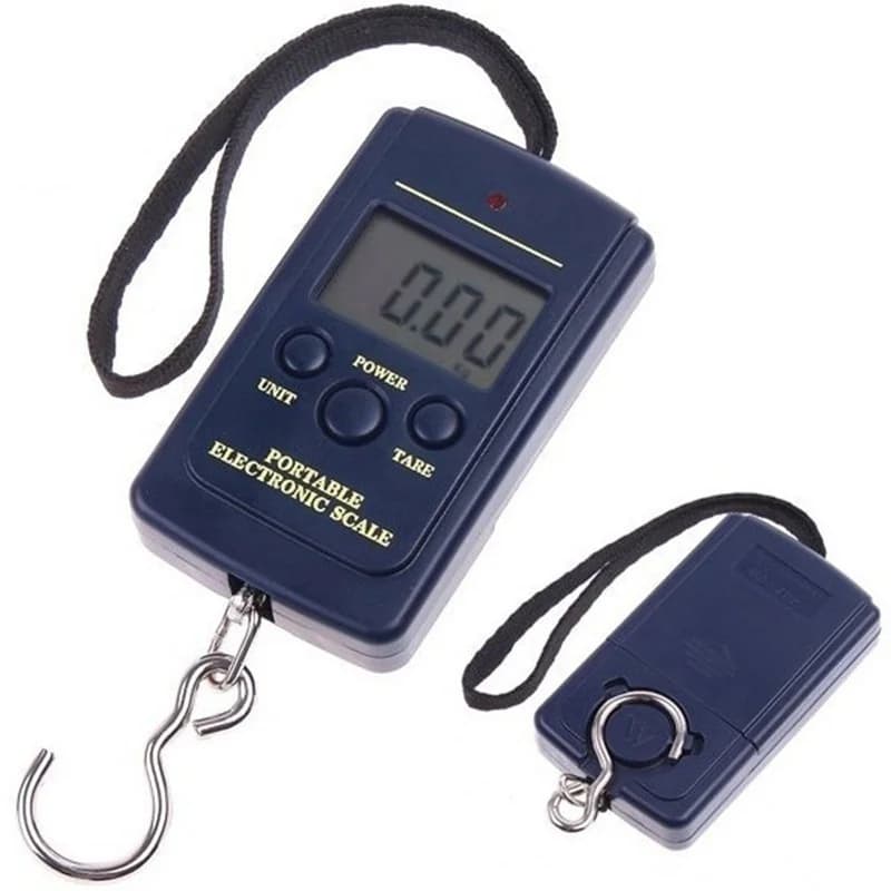 Mini balance digitale FLYSAND 40kg x 10g pour pêche et bagages - pèse-bagages électronique à crochet