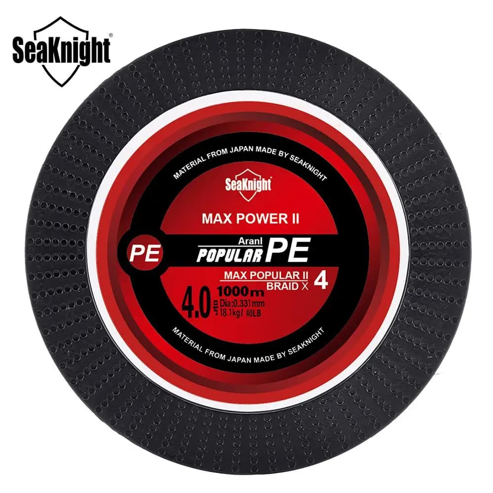 Ligne de pêche tressée Seaknight TP PE 500M 1000M 8-80LB pour carpe et pêche sportive