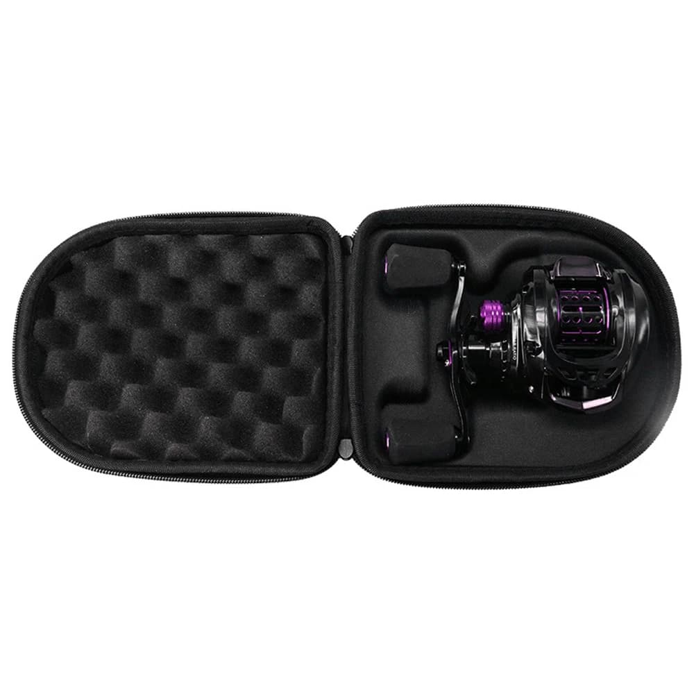 Boîtier protection moulinet pêche étanche EVA : coffret anti-choc avec mousse anti-pression intégrée
