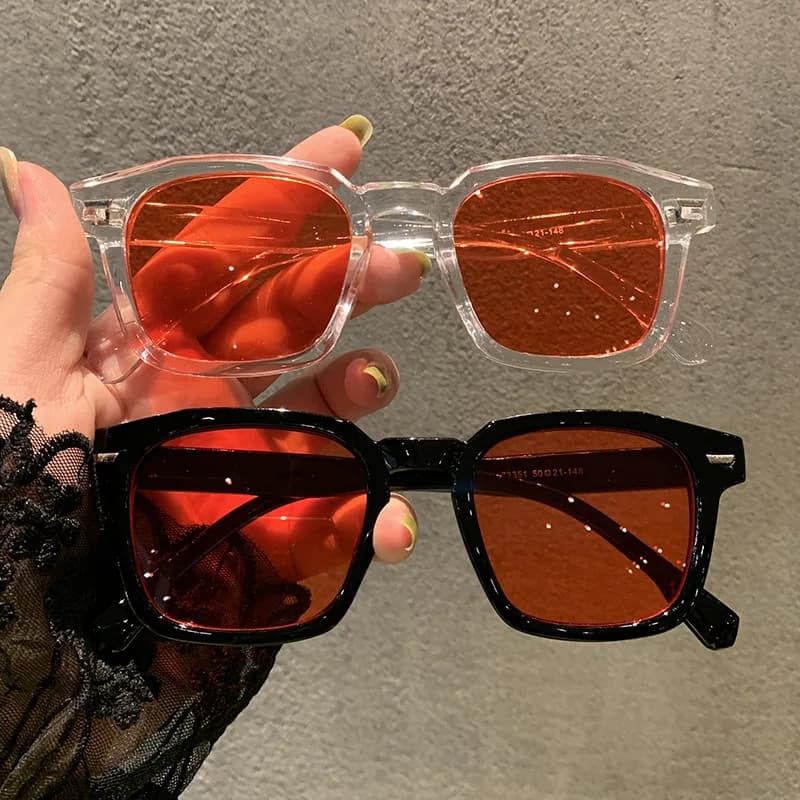 Lunettes de soleil homme femme RMM polygonales carrées mode rétro hip hop pour pêche et outdoor