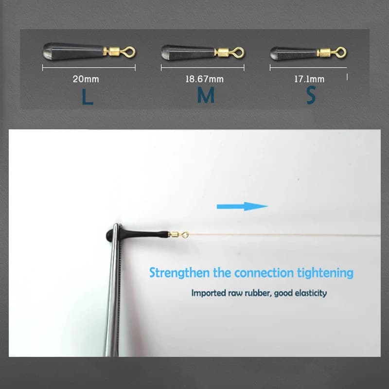50 supports de flotteurs en cuivre rotatifs - Connecteurs rapides avec rotule et silicone