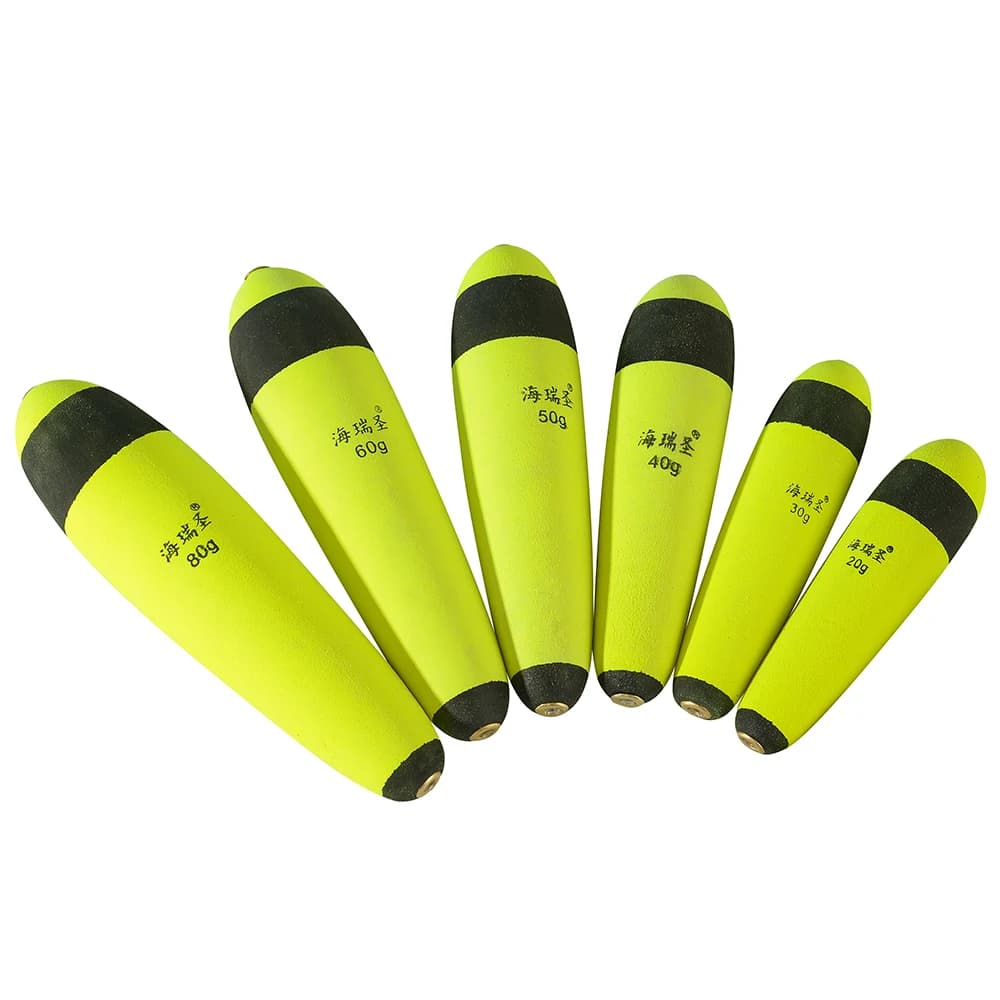 5 flotteurs pêche EVA 10g-100g elastic boya - Bobber buoy pour rockfishing et pêche des silures