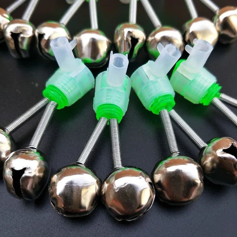 Cloches de pêche avec clip pour canne et pince de fixation alarmes de touche carpe accessoires