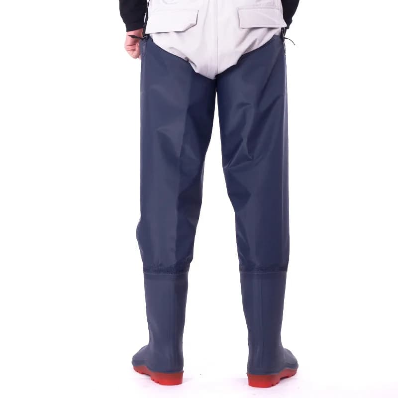 Pantalon cuissardes de pêche résistant avec bottes longues antidérapantes pour la pêche en rivière