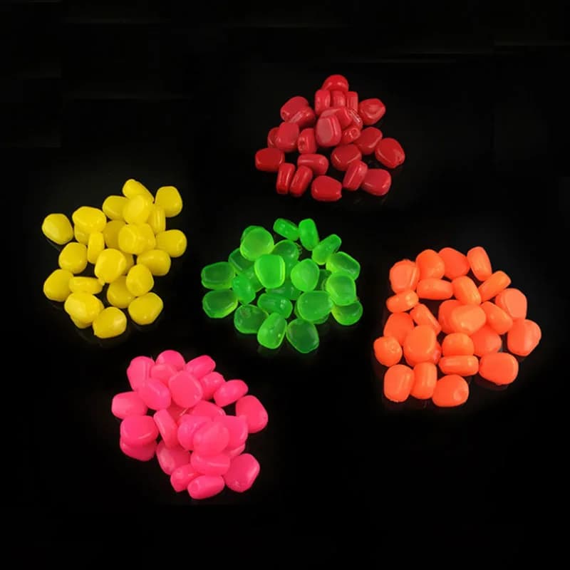 Lot de 50 ou 100 boilies flottants pour carpe - Appâts colorés saveur maïs pêche intensive