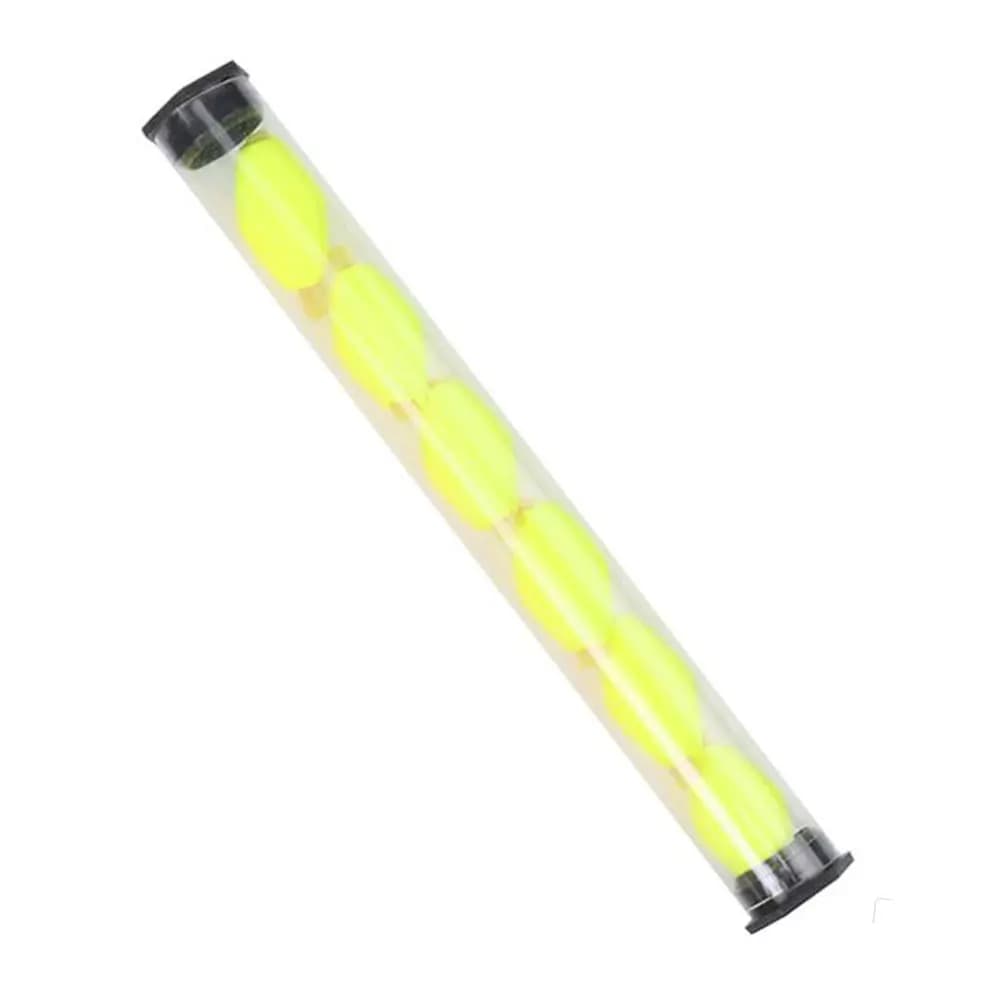 Indicateurs de touche fluorescents orange/jaune pour pêche à la mouche - 6 tubes en mousse haute visibilité