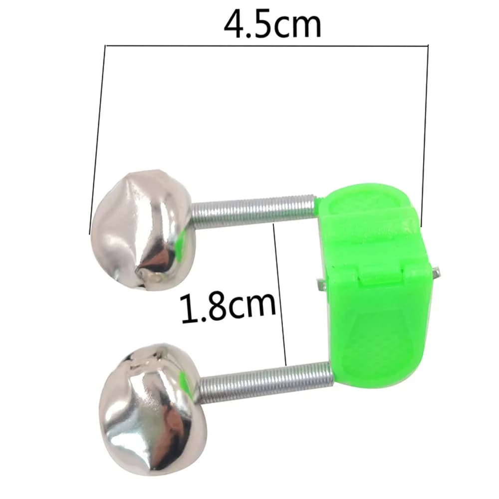 Lot de 5 clochettes de qualité pour canne à pêche - Détecteur de touche avec pince de fixation