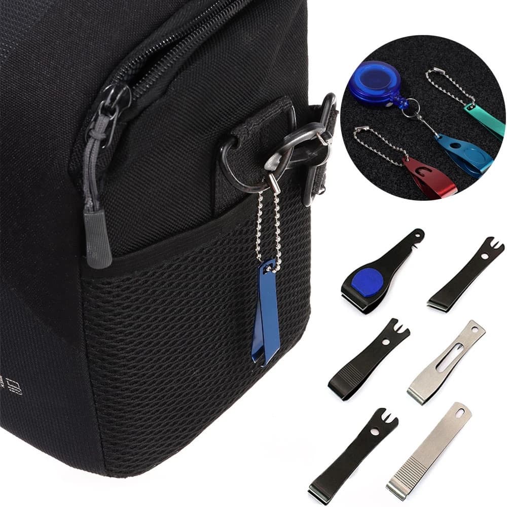 Coupe-ligne portable mini pêche : coupe-fil nylon carbone, pince multifonction pour leurres et hameçons