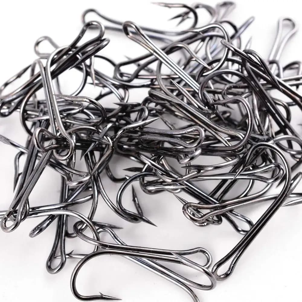 10 hameçons doubles anti-herbes pour leurres souples, appâts grenouille et jigs, pêche du black bass