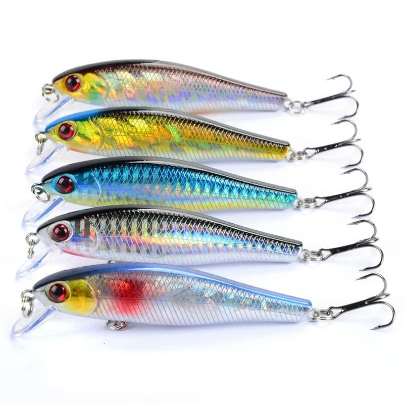 Leurre souple japonais 8.5cm pour brochet et perche, appât plongeant professionnel jerkbait