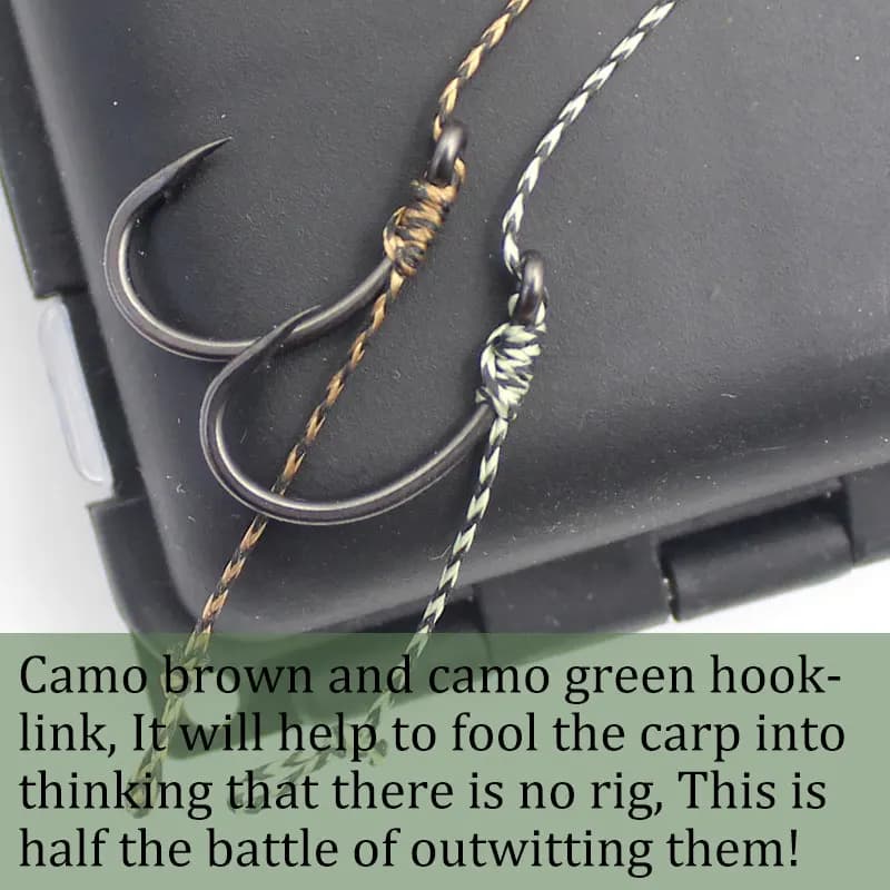 Ligne de pêche à la carpe 20m tresse 8 brins souple pour hair rig sans revêtement