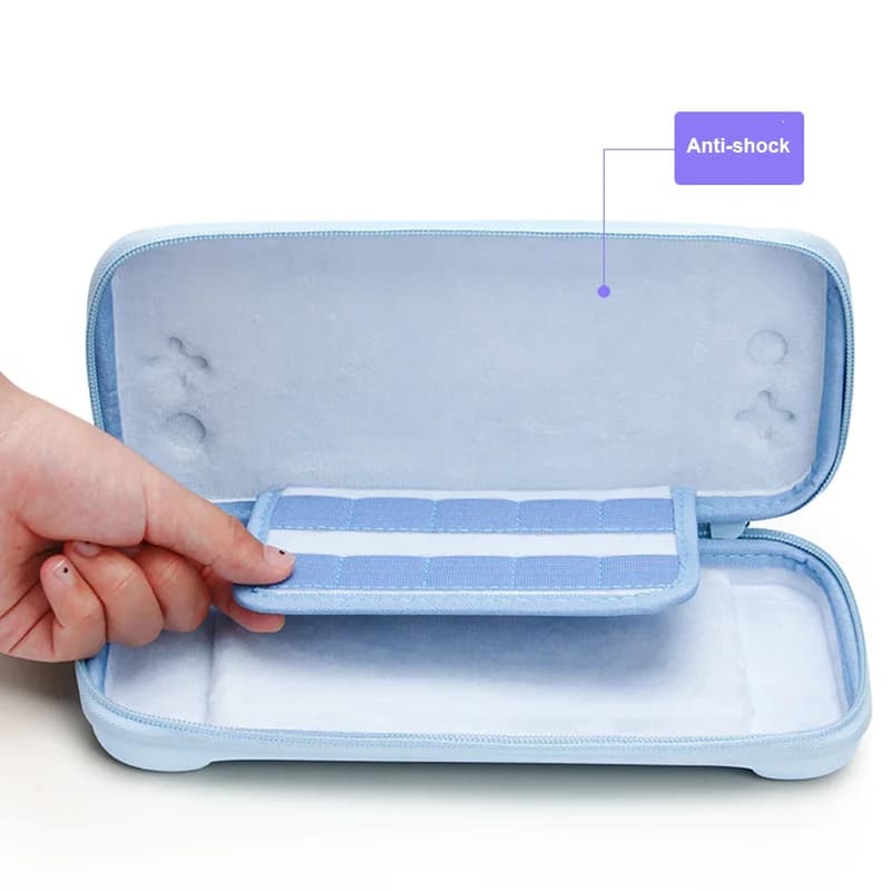 Étui rigide 3 en 1 pour Switch Lite - Transport et rangement avec accessoires et grip mignon inclus