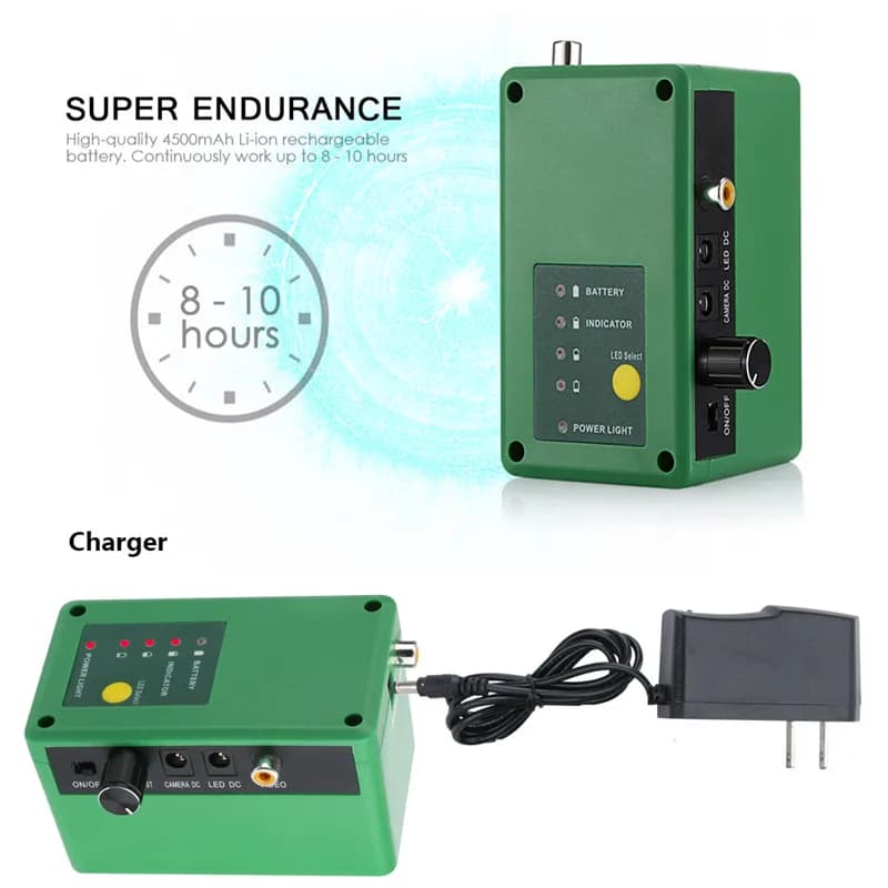 Caméra de pêche hivernale GAMWATER sous-glace 9" écran HD DVR IP68 étanche 1080P pour pêcheurs