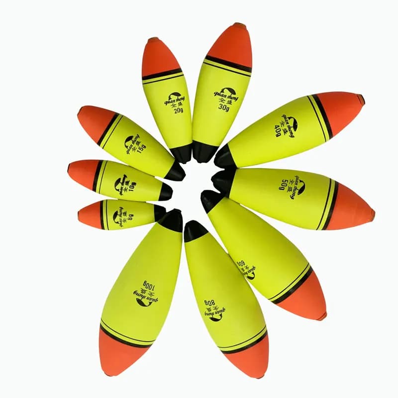 Flotteur pêche EVA élastique 5g-200g - Boya flottabilité optimale pour rochers et mer agitée