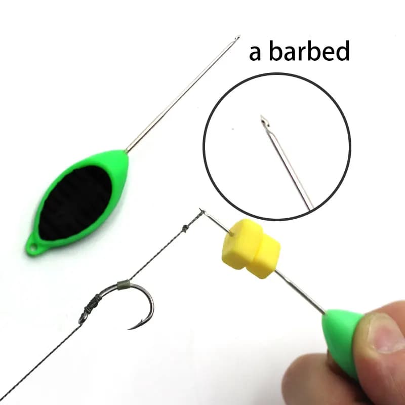 Aiguille à bouillettes et perles pour carp fishing - Outil de montage hair rigs et chargement appâts