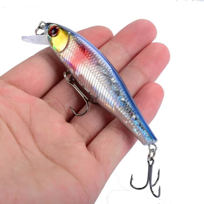 Leurre souple japonais 8.5cm pour brochet et perche, appât plongeant professionnel jerkbait