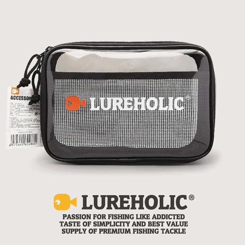 Sac accessoires leurres LUREHOLIC étanche PVC épais transparent rangement matériel de pêche qualité