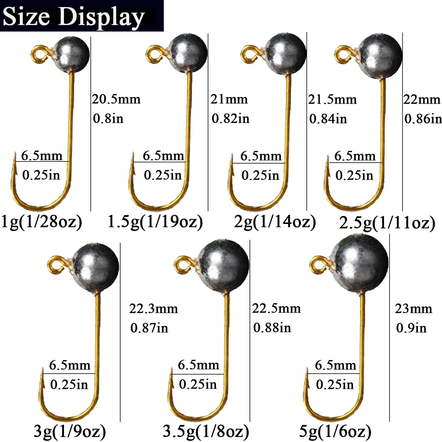 Lot de 10 hameçons plombés micro jig 1g à 5g pour pêche fine et leurres souples